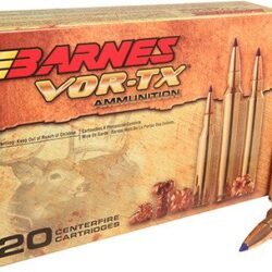 BARNES VOR-TX .338 Lapua Magnum 280-Grain LRX Boat Tail Centerfire Rifle Ammunition