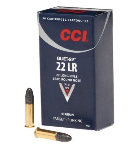 CCI Quiet .22 LR 40-Grain Rimfire Ammunition - 50 Rounds