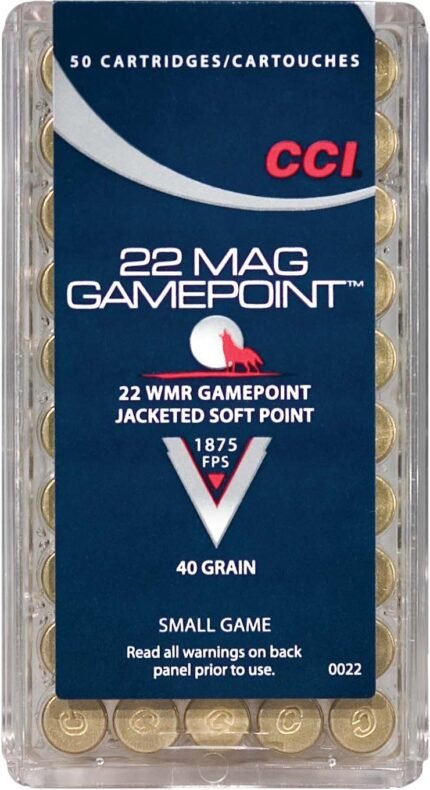 CCI Small Game Gamepoint .22 WMR 40-Grain PSP Rimfire Ammunition