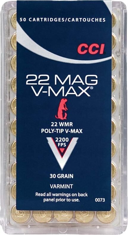 CCI V-Max .22 WMR Varmint 30-Grain Rimfire Ammunition