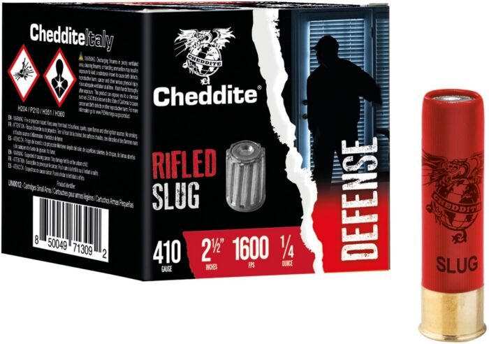 Cheddite Defense .410 Bore Rifled Slug Shotshells - 25 Rounds