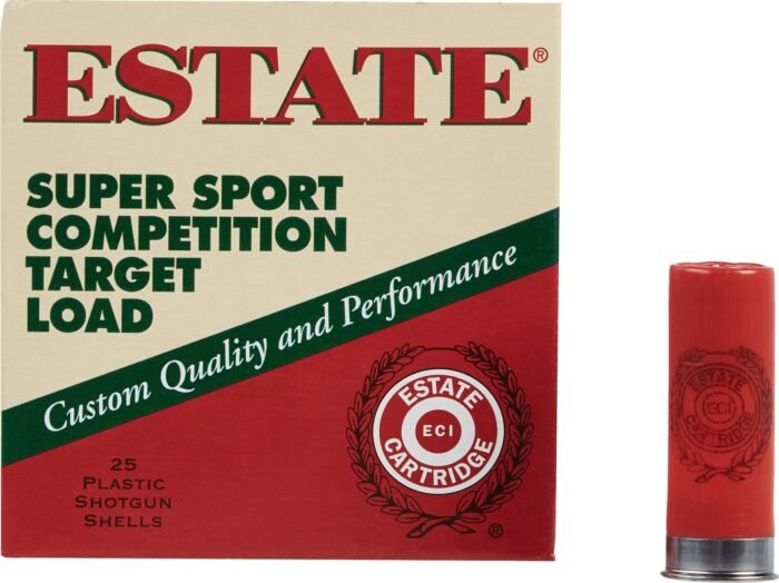 Estate Cartridge Super Sport Competition Target Load 12 Gauge Shotshells - 25 Rounds