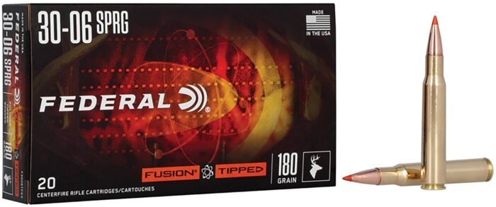 Federal Premium Ammunition Fusion Tipped .30-06 Springfield 180-Grain Centerfire Rifle Ammunition