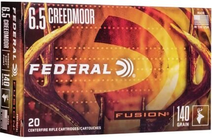 Federal Premium Fusion Tipped 6.5 Creedmoor 140-Grain Centerfire Rifle Ammunition