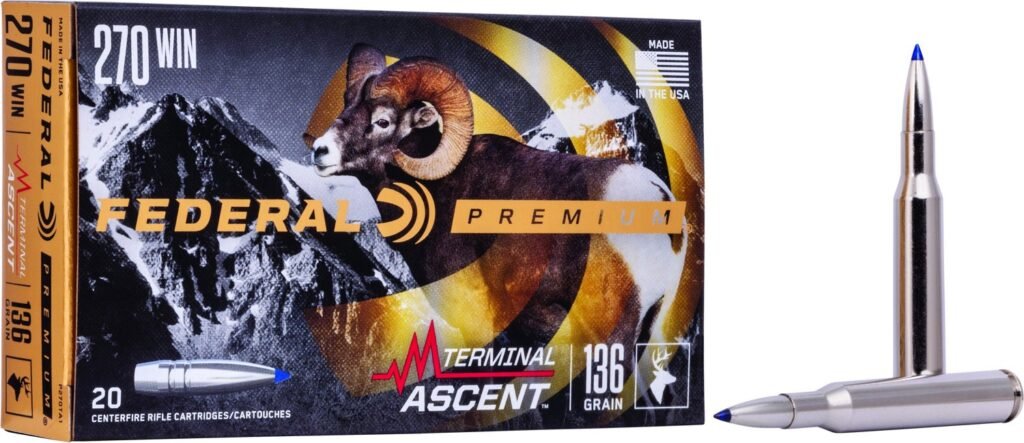 Federal Terminal Ascent .270 Winchester 136 Grain Ammunition - 20 rounds