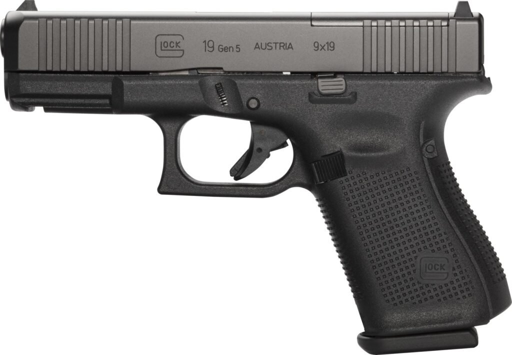 GLOCK 19 - G19 Gen5 Compact MOS AUT 9mm Luger Centerfire Pistol