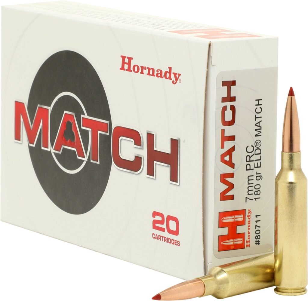 Hornady 7mm PRC 180-Grain ELD Match Rifle Ammunition