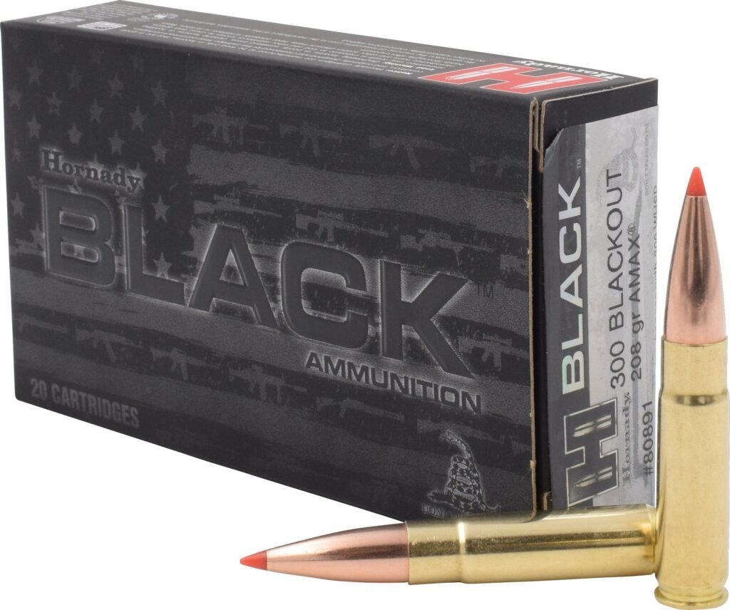 Hornady A-MAX BLACK .300 Blackout 208-Grain Rifle Ammunition