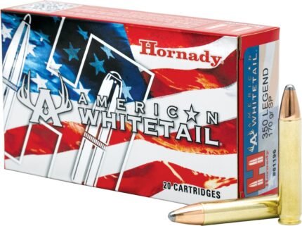 Hornady American Whitetail 350 Legend 170-Grain Interlock Rifle Ammunition - 20 Rounds