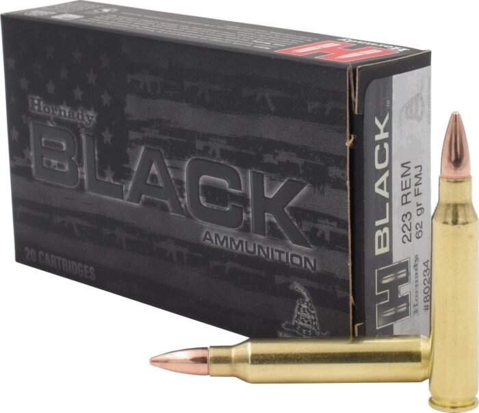 Hornady BLACK™ FMJ .223 Remington 62-Grain Rifle Ammunition - 20 Rounds