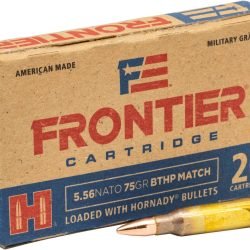 Hornady Frontier 5.56 NATO 75-Grain BTHP Match T2 Rifle Ammunition - 20 Rounds