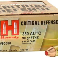 Hornady FTX Critical Defense .380 Automatic 90-Grain Handgun Ammunition