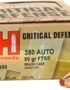 Hornady FTX Critical Defense .380 Automatic 90-Grain Handgun Ammunition