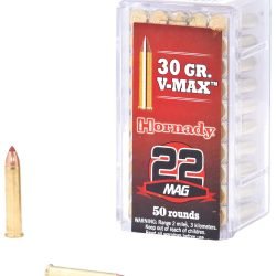 Hornady V-MAX™ .22 WMR 30-Grain Rimfire Rifle Ammunition - 50 Rounds