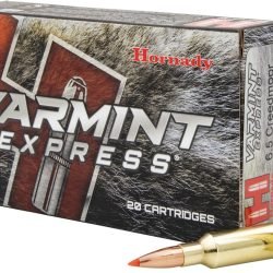 Hornady V-MAX Varmint Express 6.5 Creedmoor 95-Grain Rifle Ammunition - 20 Rounds