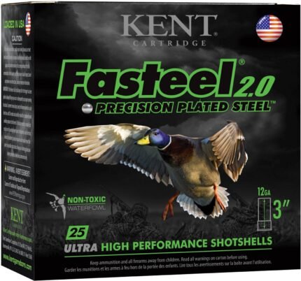 KENT Fasteel 2.0 12 Gauge #4 Shotshells - 25 Rounds