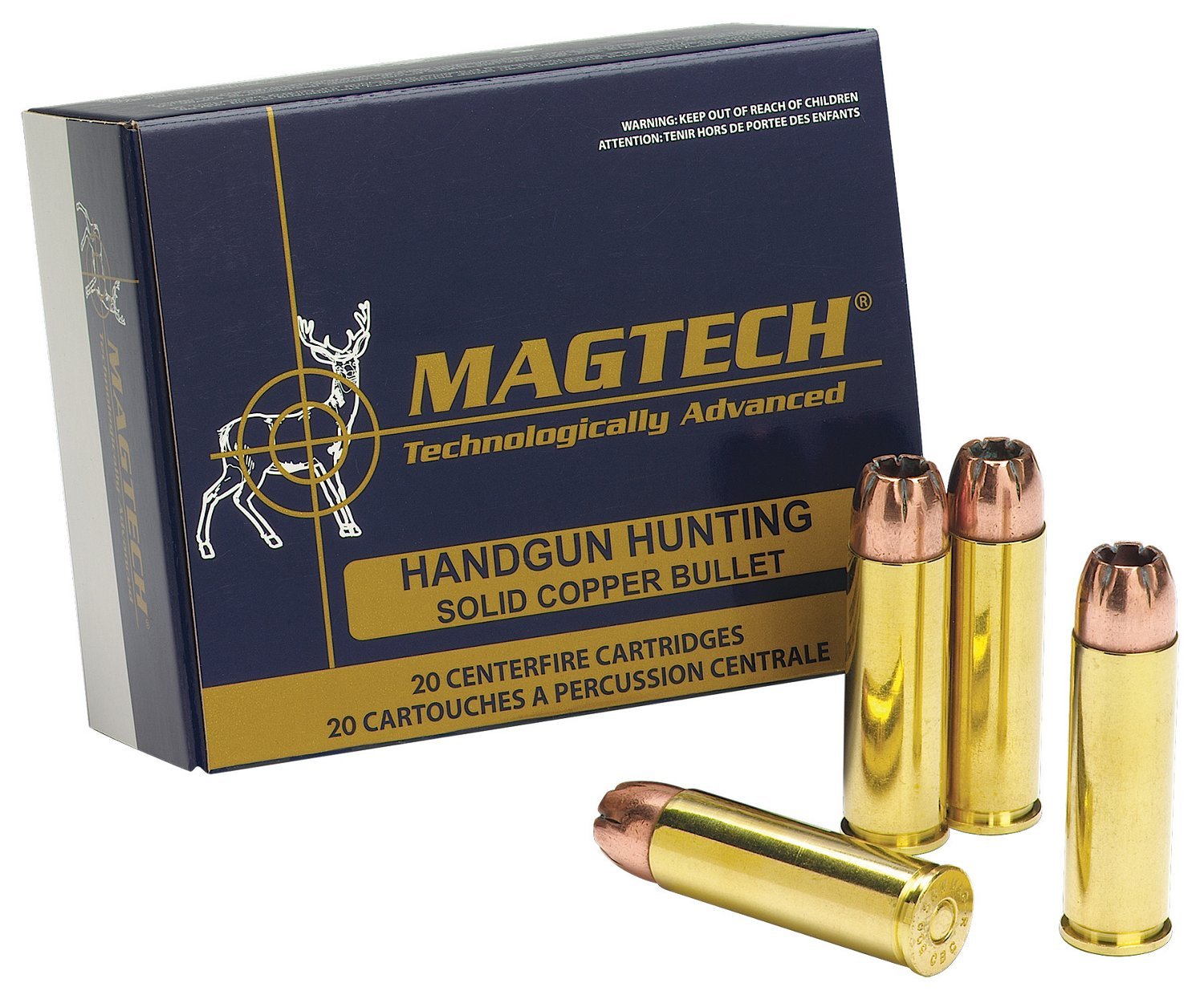 Magtech Sport Shooting .500 S&W 325-Grain Semijacketed Hollow-Point Centerfire Handgun Ammunition