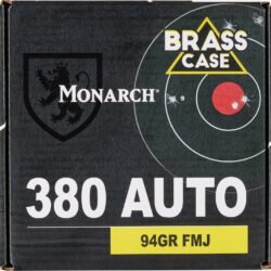 Monarch .380 ACP 94-Grain Brass Ammunition - 200 Rounds