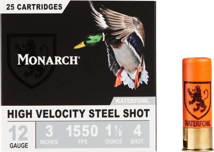 Monarch High Velocity Waterfowl 12 Gauge Shotshells - 25 Rounds