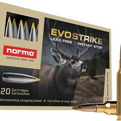 Norma USA Evostrike Polymer Tip Boat Tail 6.5 Creedmoor 93-Grain Centerfire Rifle Ammunition - 20...