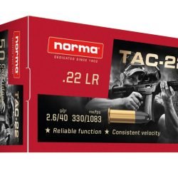 Norma USA TAC-22 .22LR Rimfire Ammunition - 50 Rounds