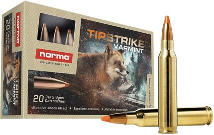 Norma USA Varmint Polymer Tip 223 Remington 55-Grain Centerfire Rifle Ammunition - 20 Rounds