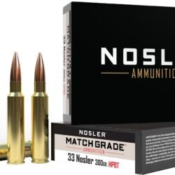 Nosler Match Grade Custom Competition .33 Nosler 300-Grain Centerfire Rifle Ammunition - 20 Rounds