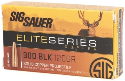 SIG SAUER Elite Performance Hunting .300 AAC Blackout 120-Grain Centerfire Rifle Ammunition - 20 ...