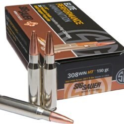 SIG SAUER Elite Performance Hunting .308 Winchester/7.62 NATO 150-Grain Centerfire Rifle Ammunition