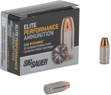 SIG SAUER Elite V-Crown .380 ACP 90-Grain Centerfire Ammunition - 20 Rounds