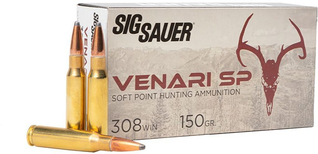 SIG SAUER Venari .308 Winchester 150-Grain Soft Point Ammunition - 20 Rounds