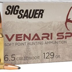 SIG SAUER Venari 6.5 Creedmoor 129-Grain Soft Point Ammunition - 20 Rounds