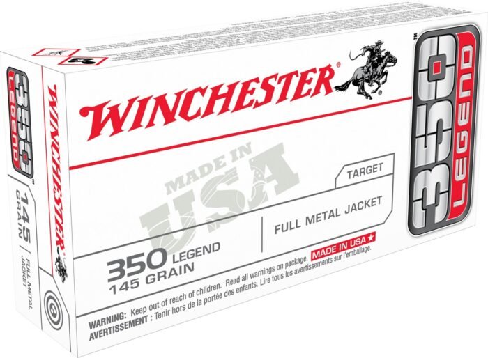 Winchester 350 Legend 145-Grain FMJ Rifle Ammunition - 20 Rounds