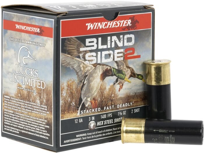 Winchester Blind Side 2 Waterfowl 12 Gauge Shotshells - 25 Rounds