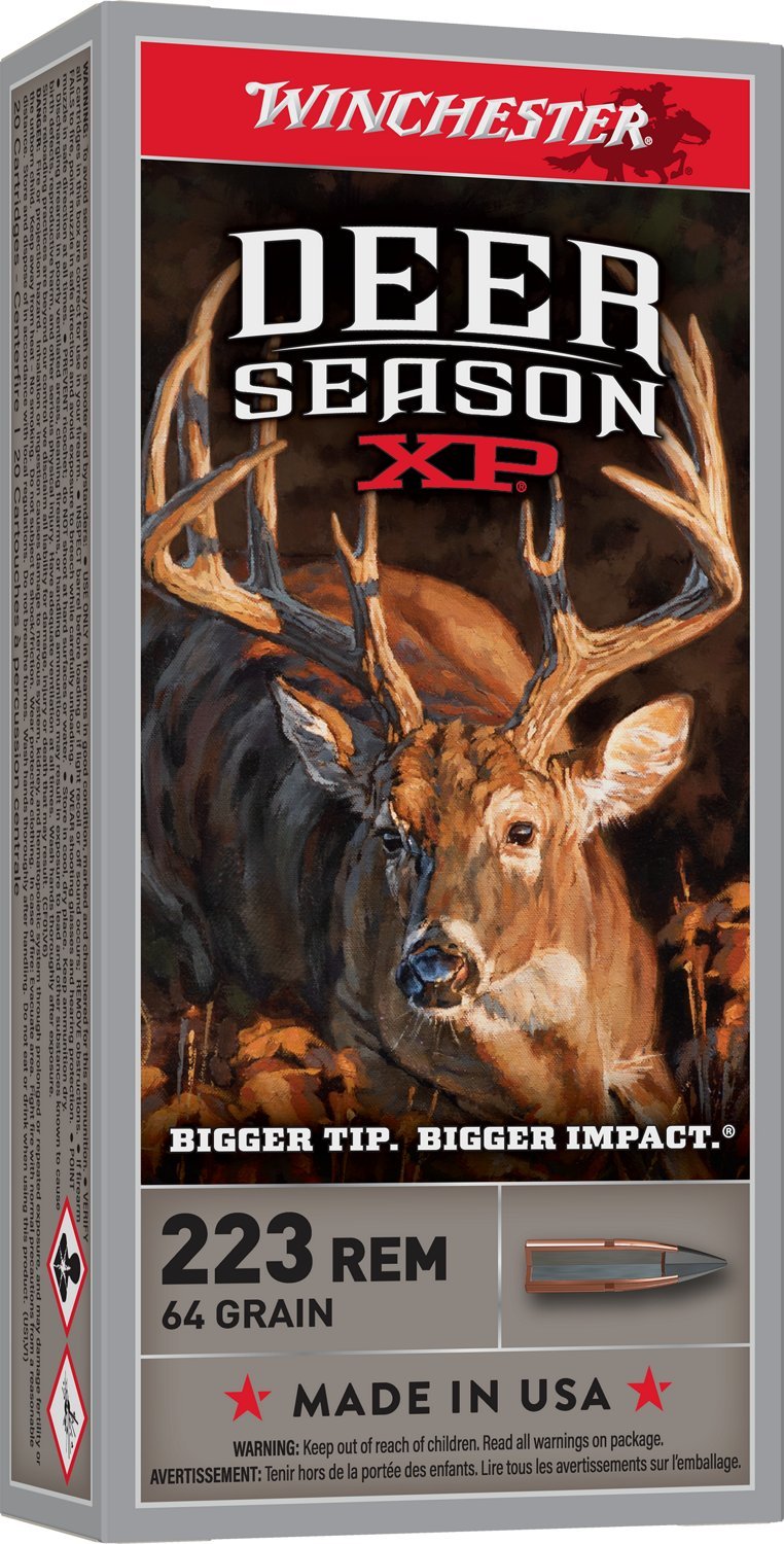 Winchester Deer Season XP .223 Remington 64-Grain Rifle Ammunition - 20 Rounds Winchester Deer Season XP .223 Remington 64-Grain Rifle Ammunition - 20 Rounds