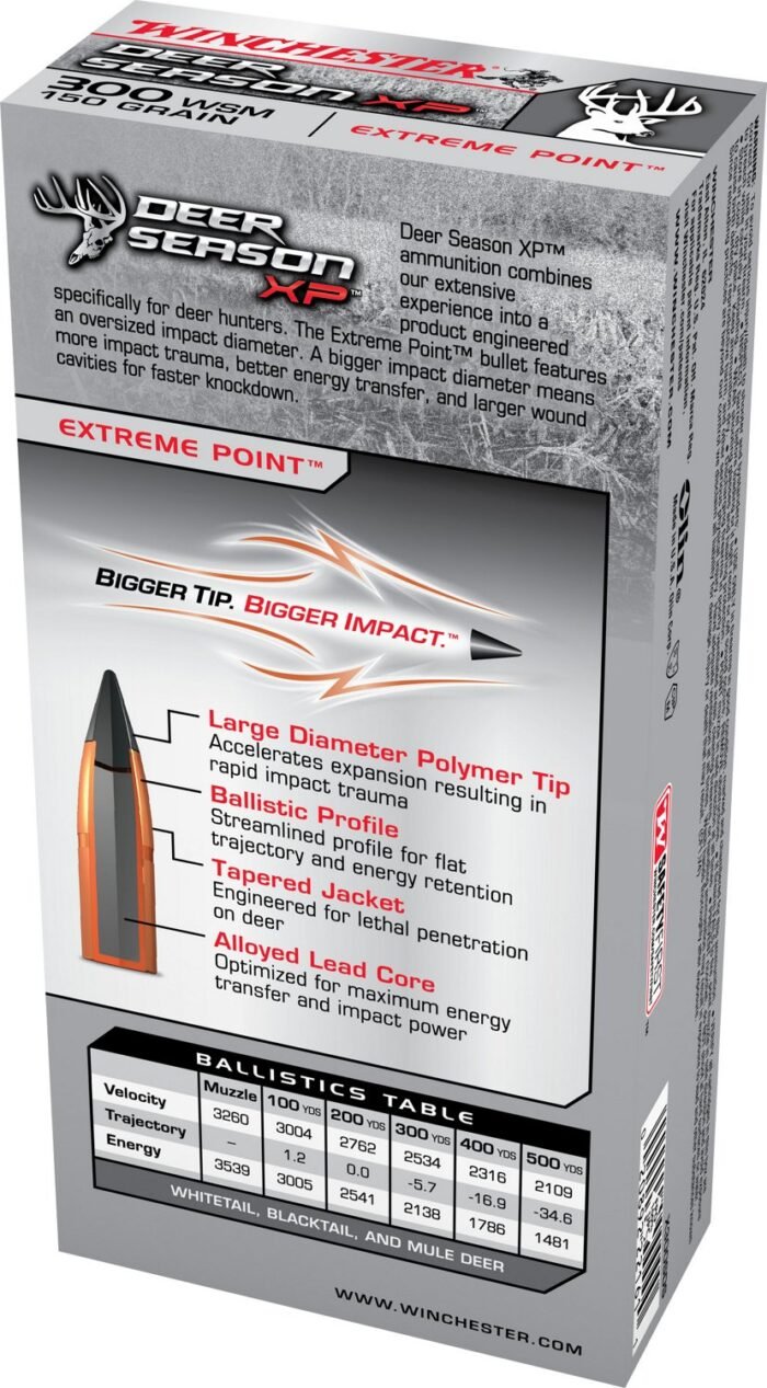 Winchester Deer Season XP .300 WSM 150-Grain Rifle Ammunition