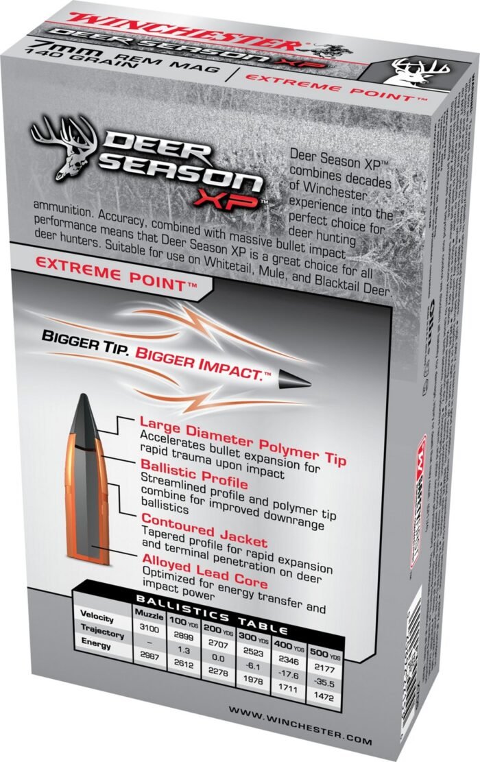 Winchester Deer Season XP 7mm Remington Mag 140-Grain Rifle Ammunition