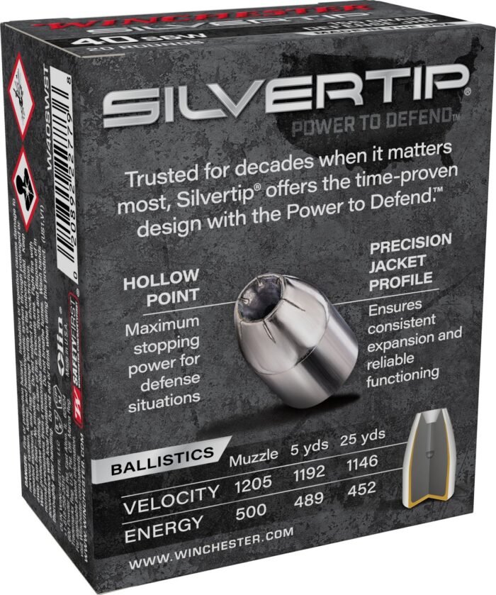 Winchester Silvertip .40 S&W 155-Grain Ammunition - 20 Rounds