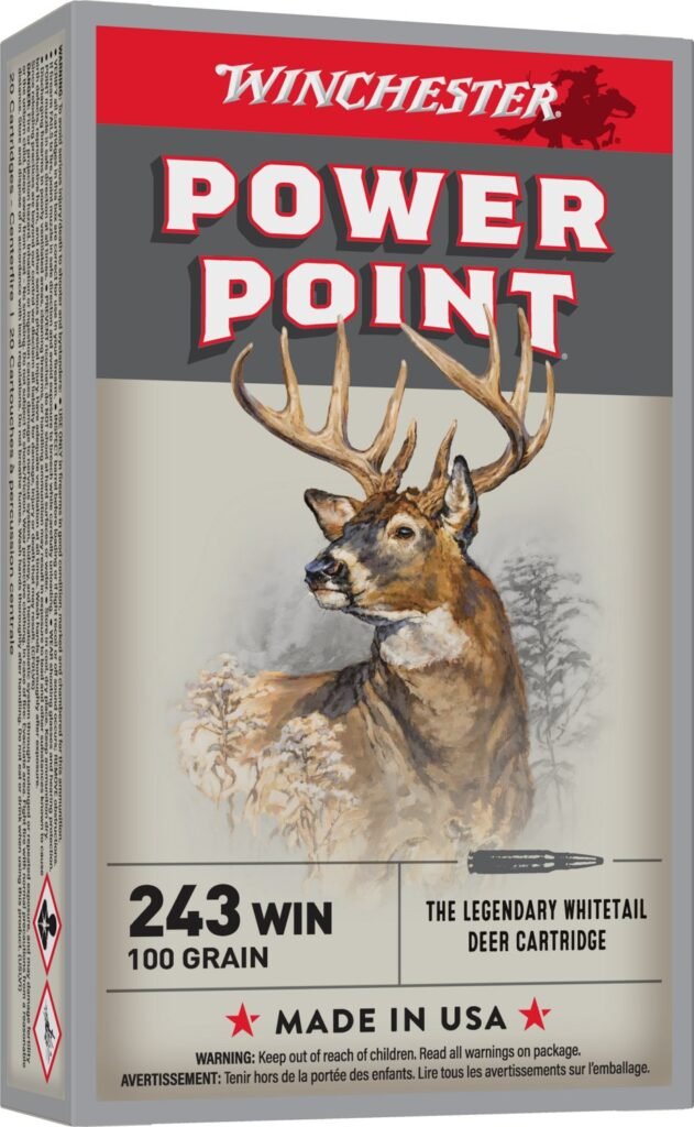 Winchester Super-X Power-Point .243 Winchester 100-Grain Rifle Ammunition - 20 Rounds