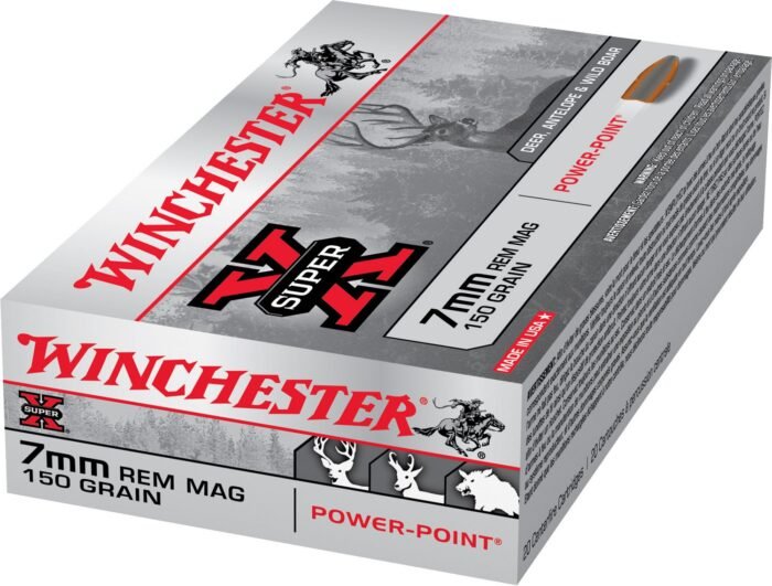 Winchester Super-X Power-Point 7 mm Remington Magnum 150-Grain Rifle Ammunition - 20 Rounds