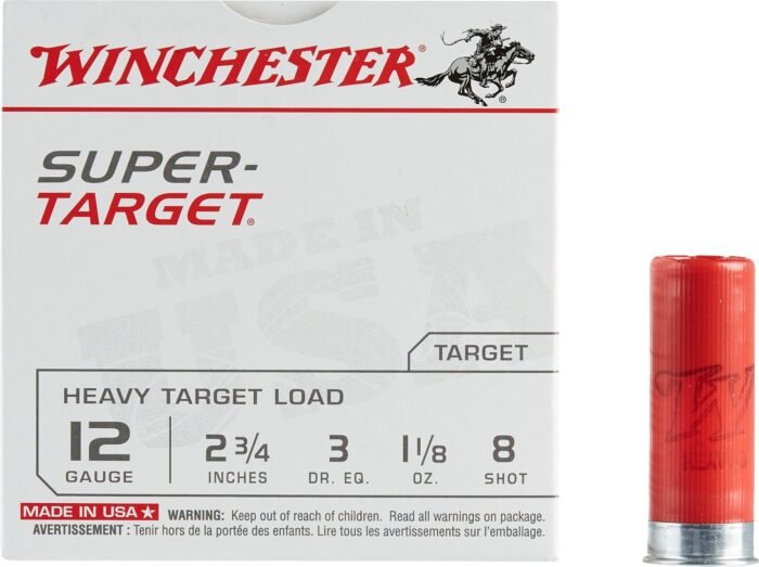 Winchester Target Load 12 Gauge 8 Shotshells - 25 Rounds