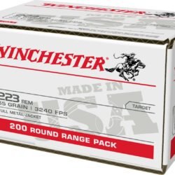 Winchester USA .223 Rem 55-Grain Full Metal Jacket Ammunition - 200 Rounds