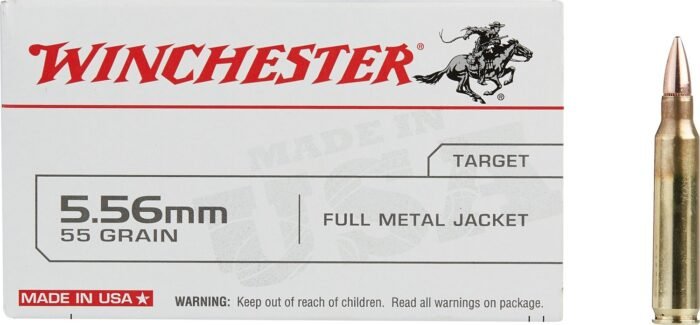 Winchester USA Full Metal Jacket 5.56 x 45 mm 55- Rifle Ammunition